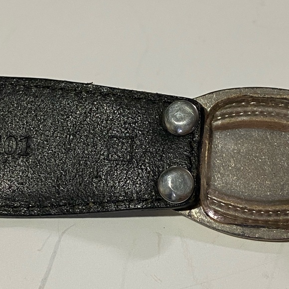 FOSSIL Women's Black W/Silver Belt S Description is in pictures (tarnished) - Picture 6 of 9